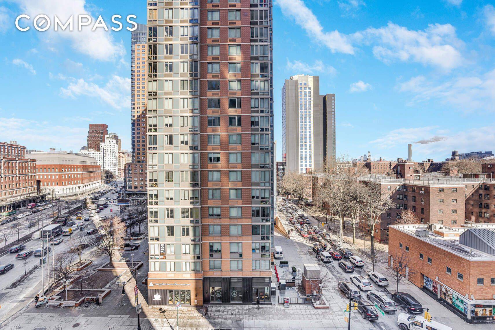 Welcome to the epitome of urban living meticulously designed, this residence stands as the largest studio unit in the building, ingeniously transformed into a spacious one bedroom haven spanning an ...