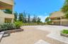 Parking spaces behind townhome