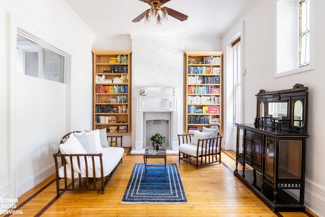 This Parlor Level, Clinton Hill Belle Epoque 2 bed 1 bath Co op in Clinton Hill combines Grand Details and High Ceilings for light, airy ambience, with Decorative Mantles and ...