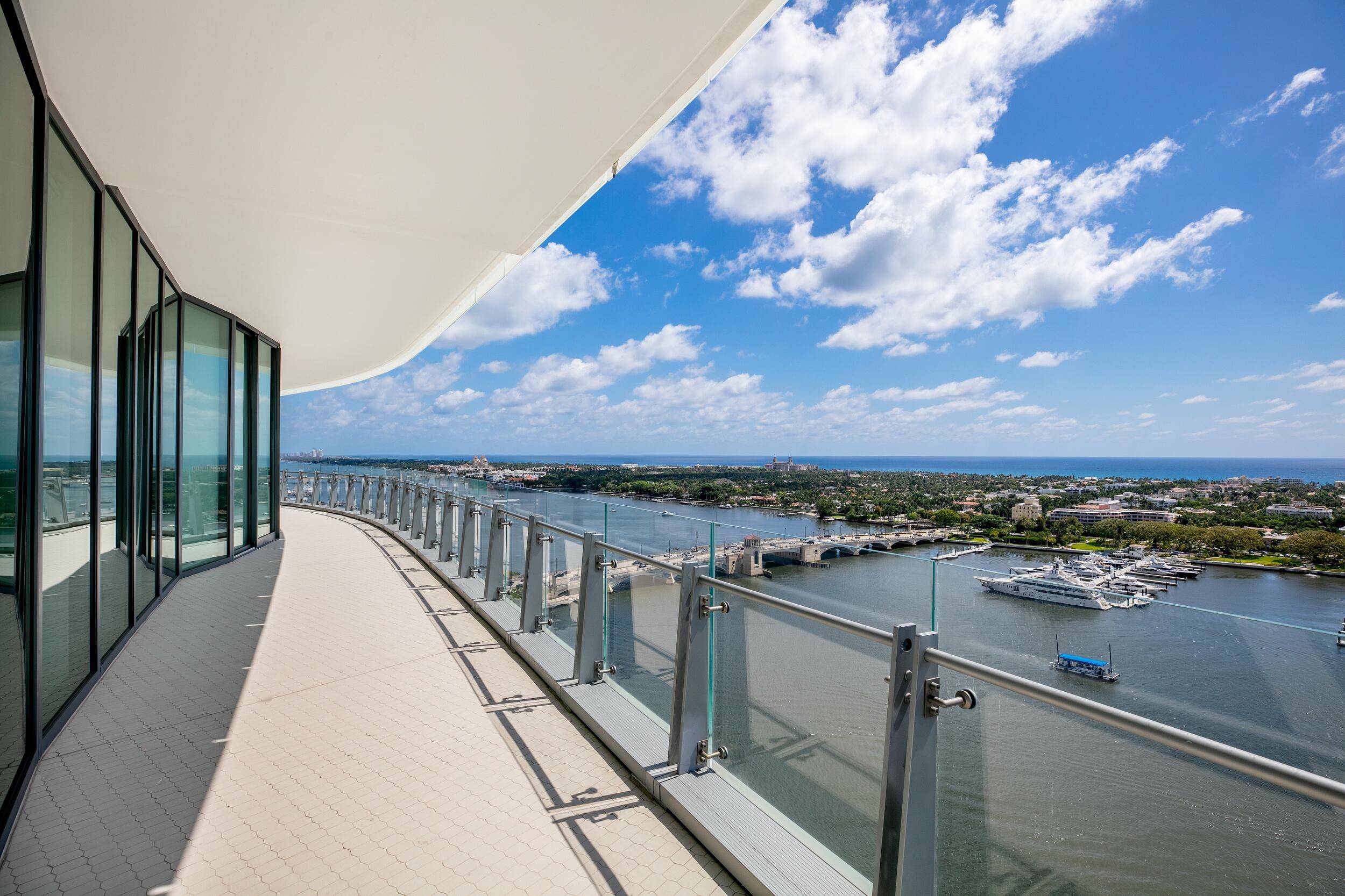 Stunning 3BR 5. 1BA plus office Intracoastal front condominium in the highly sought after full service Bristol building.