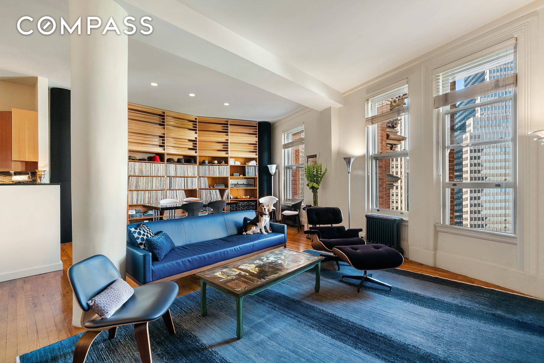 This move in ready and unique two bedroom duplex apartment is located on the 8th and 9th floors of 145 Nassau Street in the rarely available A line.
