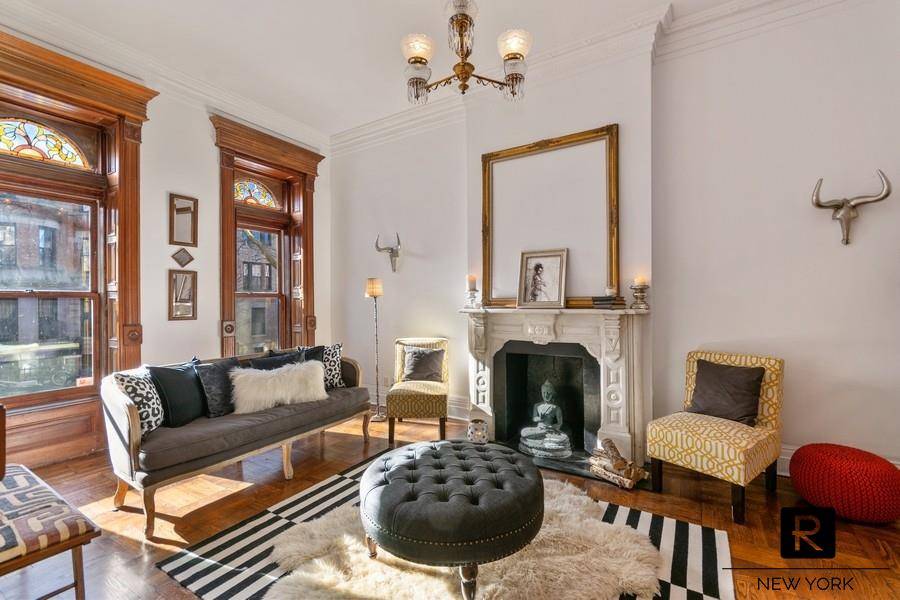 Fall in love with this classic, turn of the century, four story, two family brownstone ; offered for sale and available for immediate occupancy.