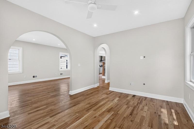 Family room wired for TV