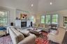 Living Room with cathedral ceiling