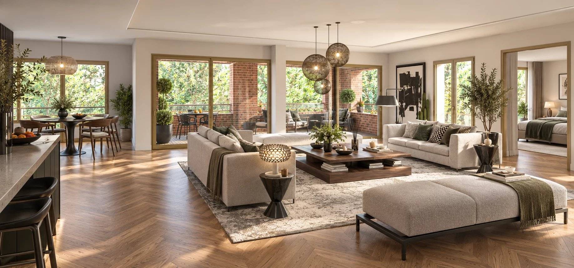 Saint-Etienne – A confidential address, 118 m² with terrace and 3 garages