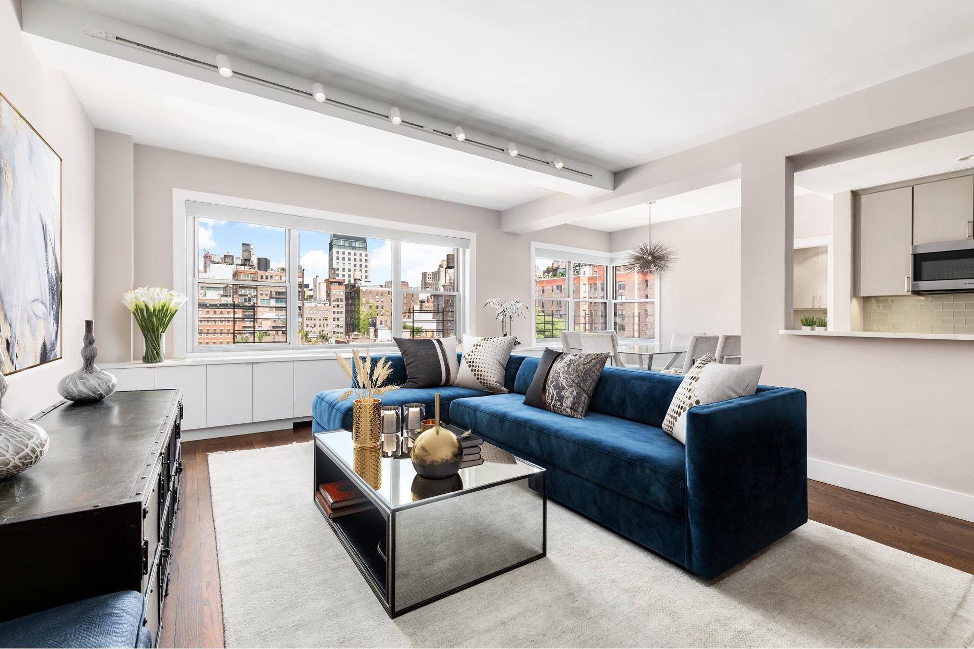 Welcome to this beautifully renovated 3 bedroom, 3 bathroom residence at the celebrated Brevoort at 11 Fifth Avenue, situated on coveted lower Fifth Avenue.