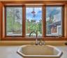 Kitchen view of a sink