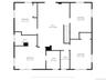 Floor Plan - Upper Level: 4 Large Bedrooms; 2 Full Bathrooms; Family Bonus Room; siliding doors to deck; attic access