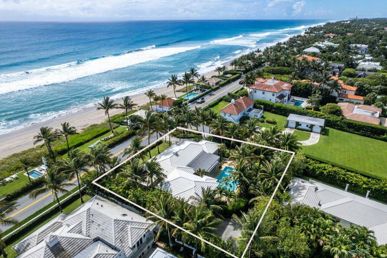 Beautiful Oceanfront home on an oversized lot on the North End of Palm Beach.