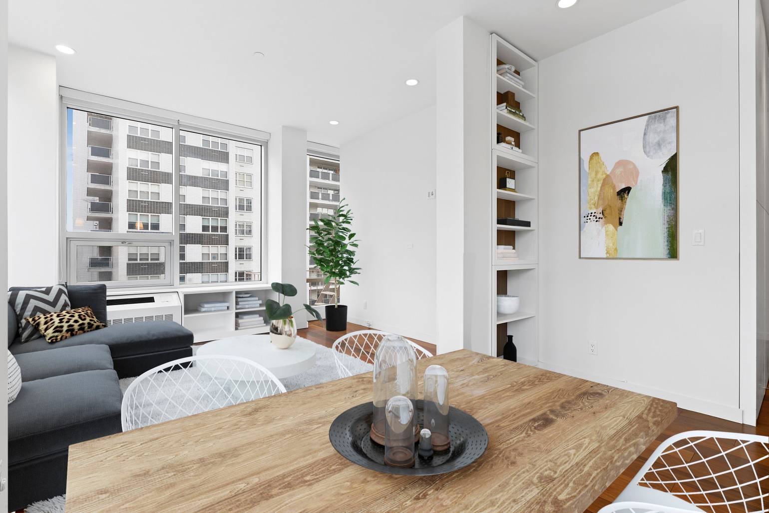 Residence 6B at 148 East 19th Street is an exceptionally bright and stunning corner 2 bedroom, 2 full bath home.