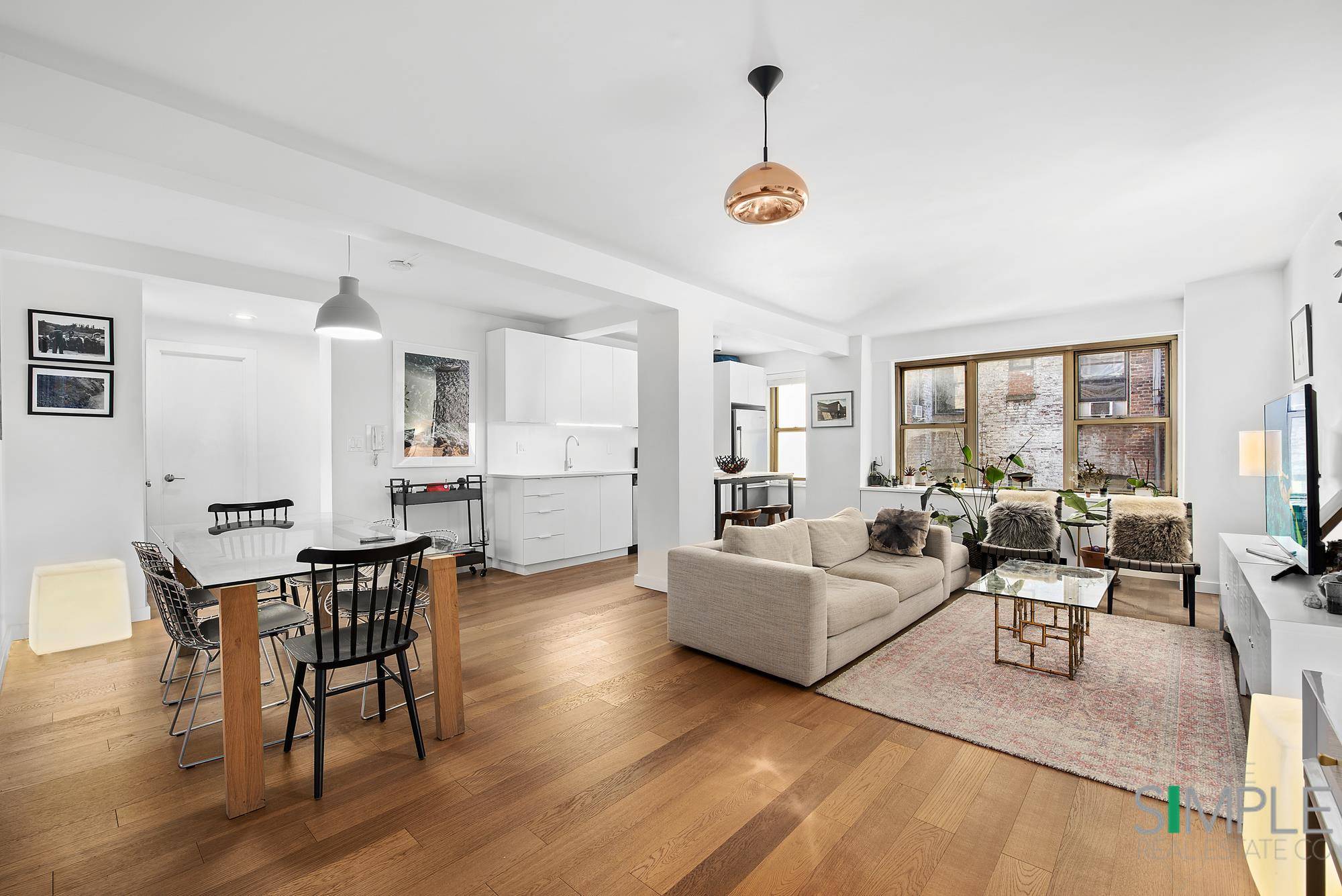 West Village dreams do come true in this beautifully renovated one bedroom home boasting a modern kitchen, new hardwood floors and marble windowed bathroom.