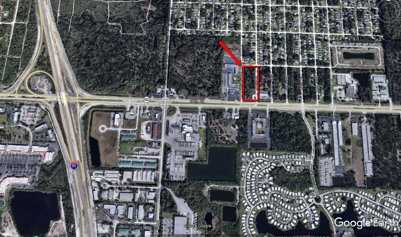 Excellent Location''2. 75 acres with 200 ft frontage on State Road 60 in Vero Beach, FL Abutting to the west on 88th Av is the I Hop Restaurant and Motel ...