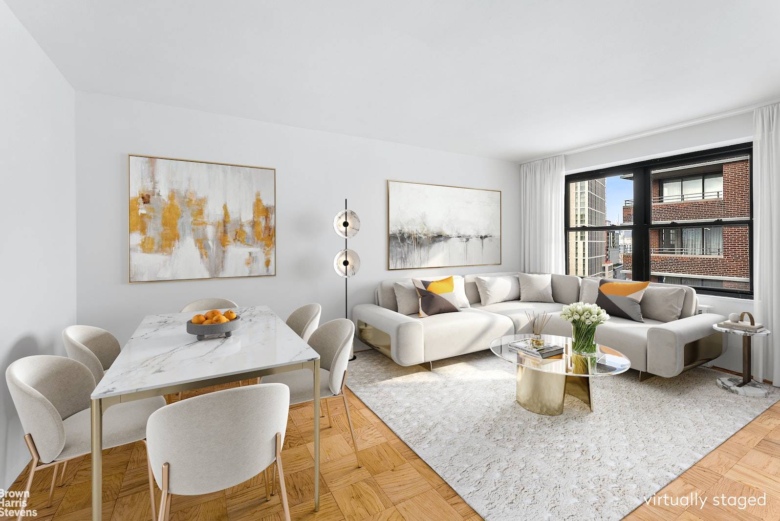 This extremely quiet, oversized One bedroom with classic Midtown, Chrysler Building and Empire State views awaits your customization !