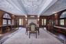 Library with plaster ceilings