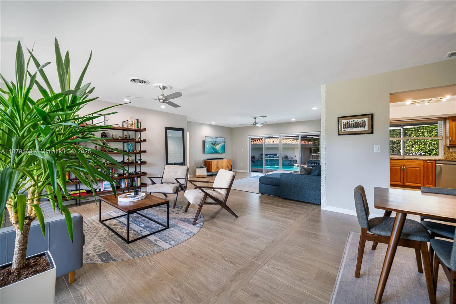 Stunning reimagined Mid Century modern in sought after East Miami Shores, steps from Biscayne Bay.