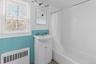 2nd floor apt - windowed bathroom tub/shower combo