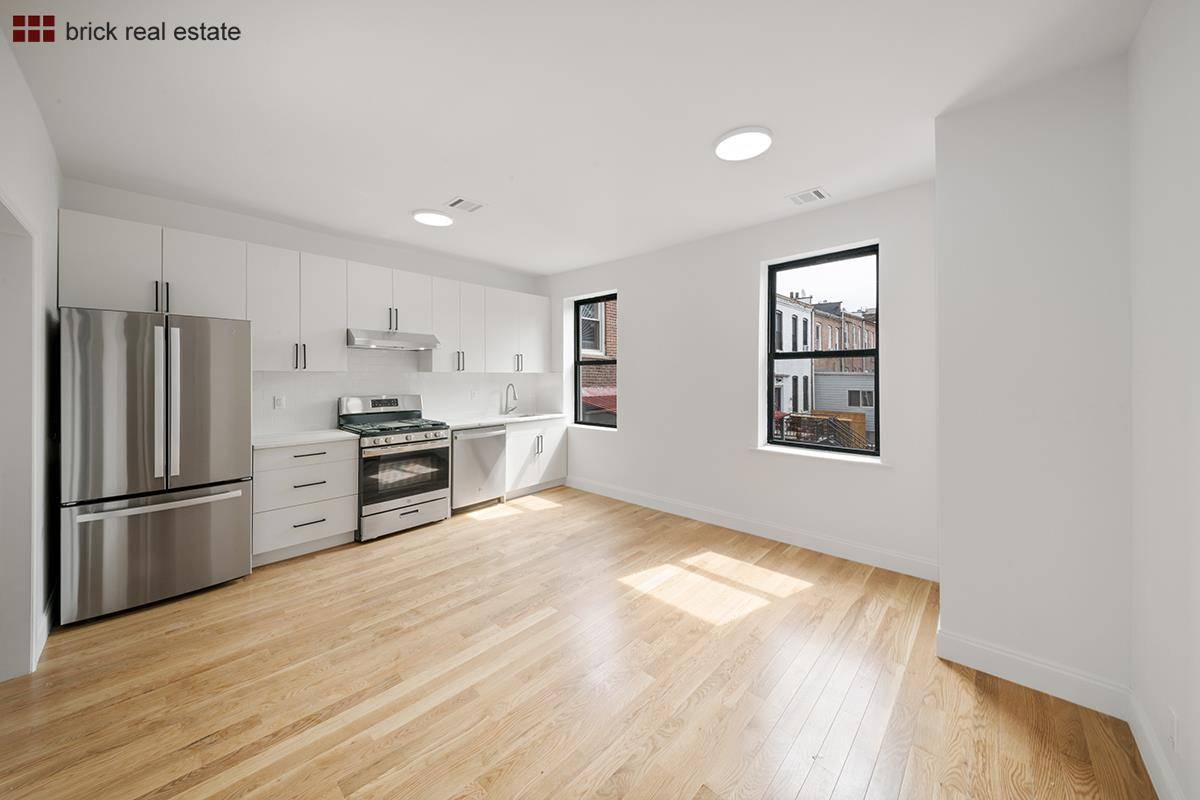Welcome to 1860 Flushing Avenue, a massive renovated brick two family house, conveniently located on the Ridgewood Bushwick border !