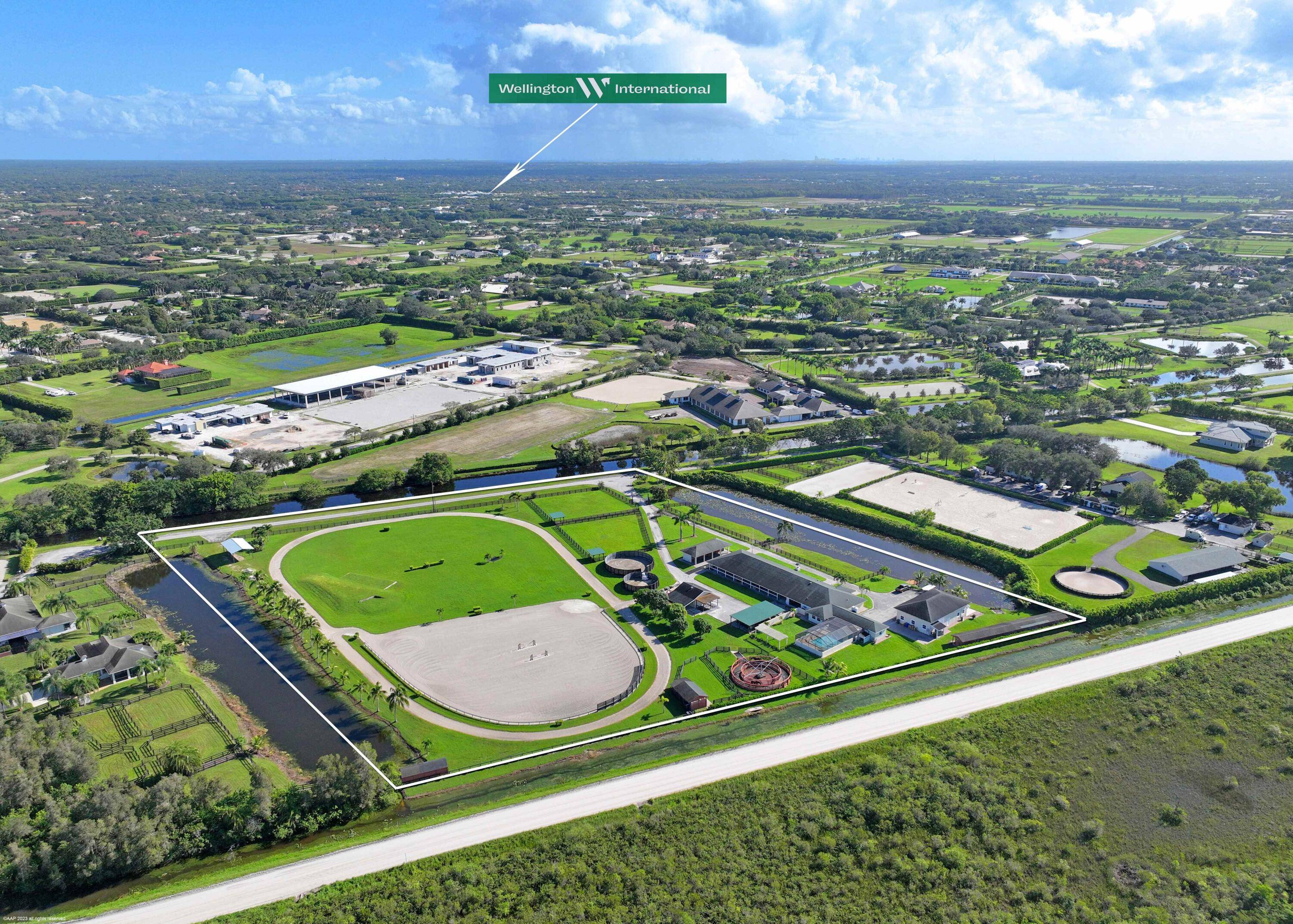 This top tier 10 acre professional equestrian facility is located in the Sunglade community of Palm Beach Point, where you can be inside the highly sought after gated community but ...