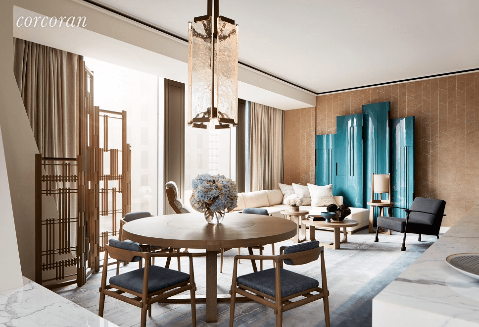 With interior design by New York based architect, designer and artist Thierry Despont, Residence 38B is a 2, 033 SF 189 SM south and east facing two bedroom featuring high ...
