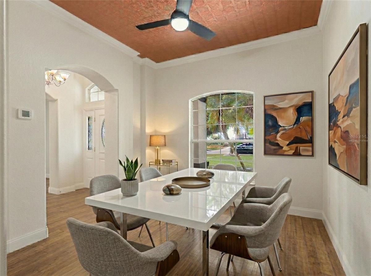 Virtually Staged Dining Area