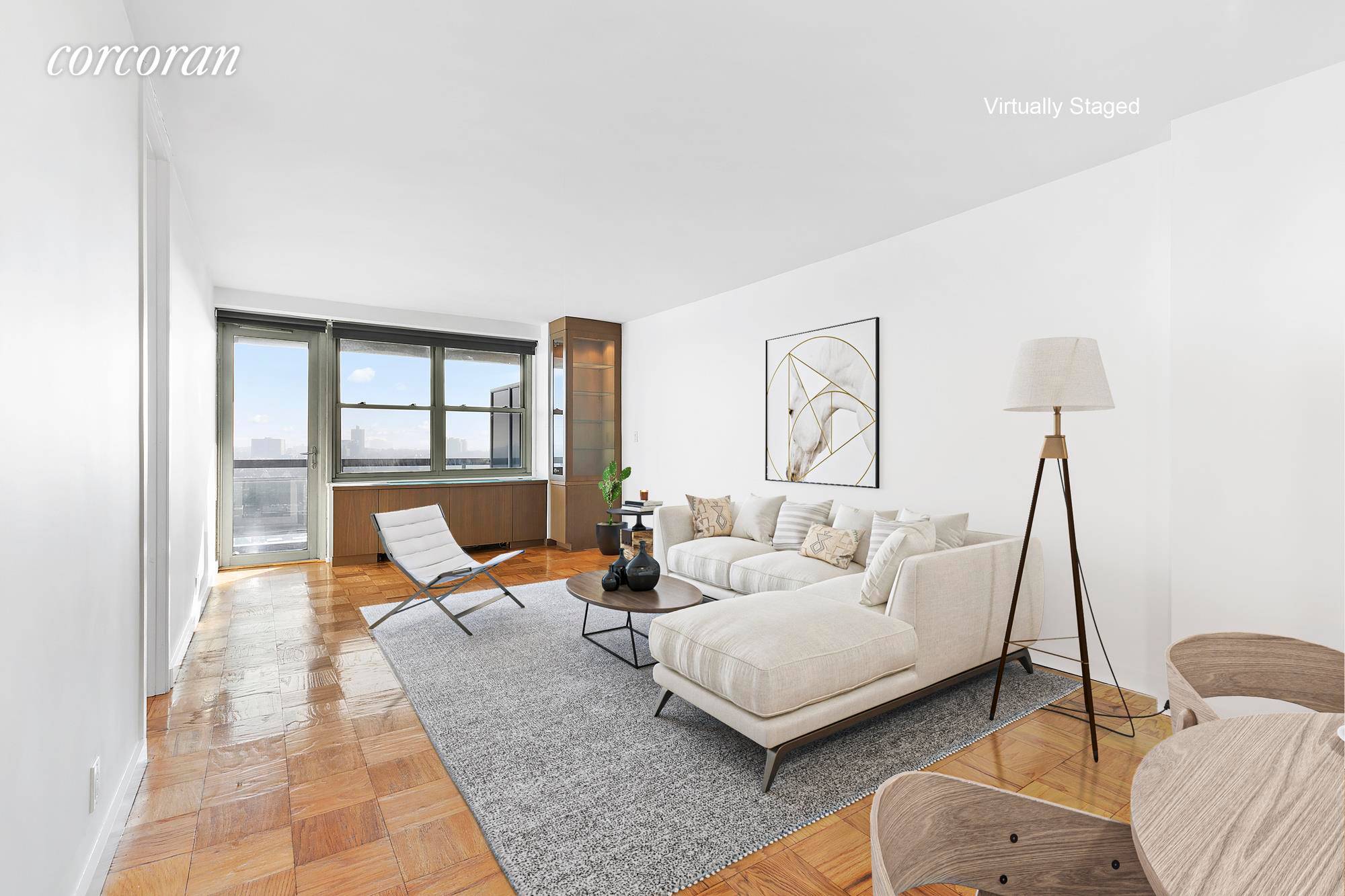 Located at 70 25 Yellowstone Boulevard, this contemporary 1 BR 1 BA home is bright and sophisticated.
