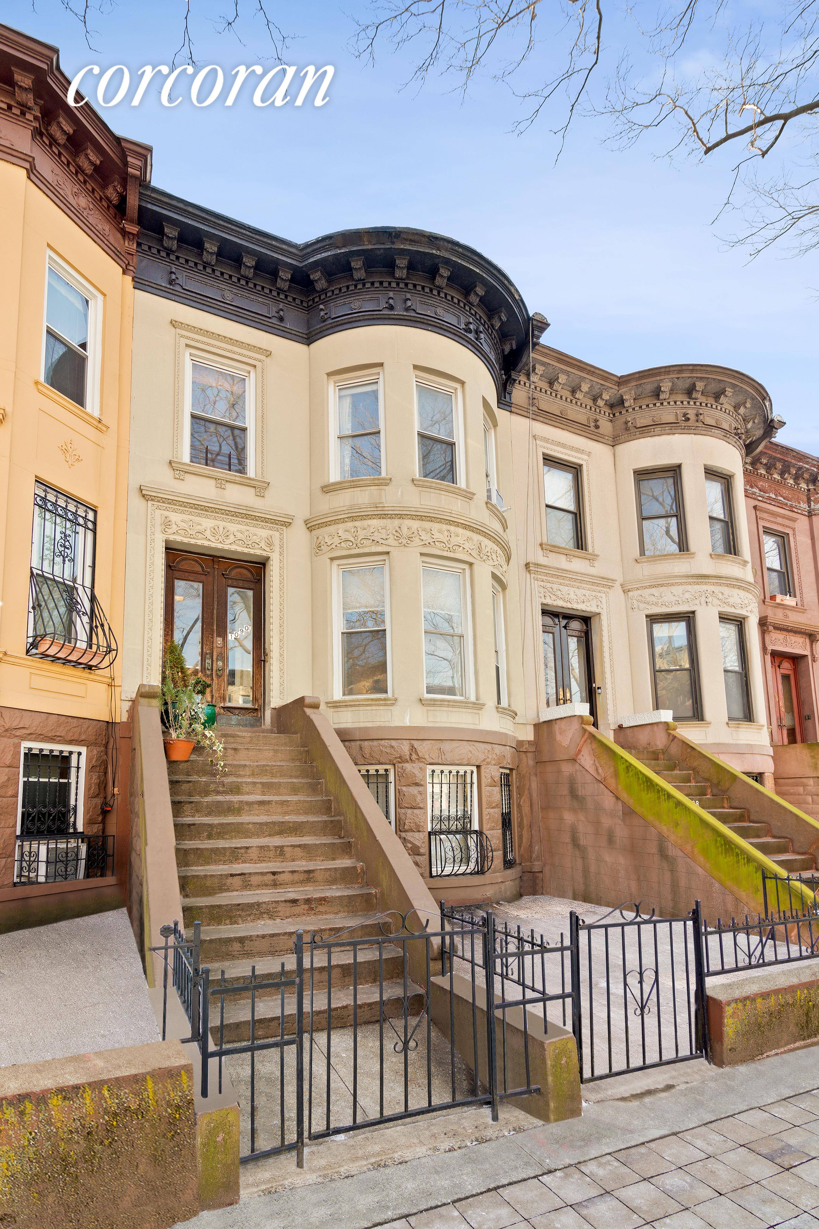 Rare opportunity to own a classic two family brownstone on a historic block in Crown Heights !
