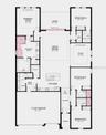 Floor Plan - Additional Highlights Include: a soaking tub with a separate shower in the primary bath, shower in bathroom 2 and bathroom 3, pocket slid