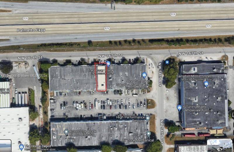 Warehouse with showroom all under A C, facing North to Palmetto highway, plenty of parking for staff and clients.
