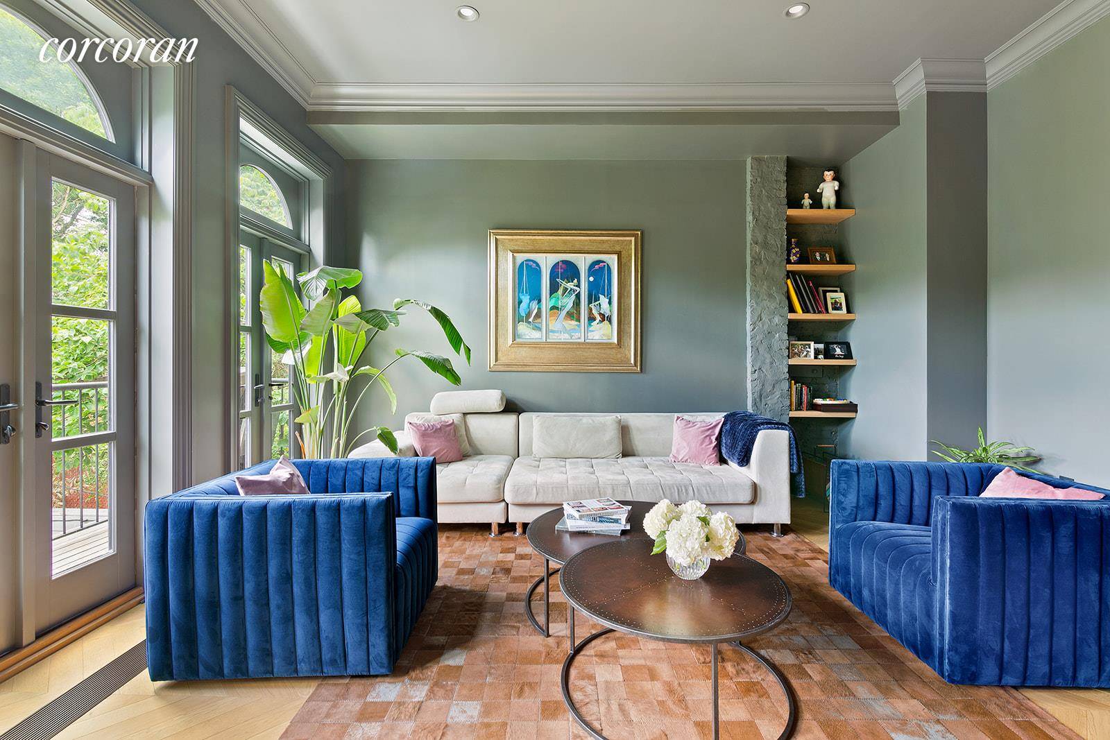Behind an immaculate and traditional brownstone faade lies a spectacularly renovated 2 family townhouse that will be loved by modern and traditional aficionados alike !