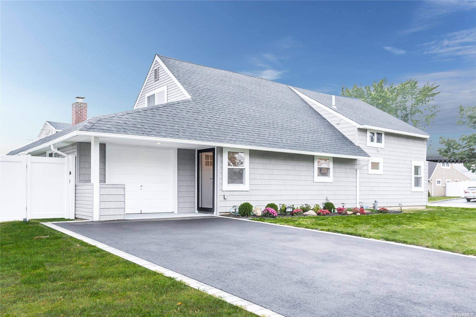 Diamond Expanded Ranch. All new including roof, siding, windows, doors, 2 zone central air, plumbing, boiler, baths, blacktop driveway with paver border, xl paver patio.