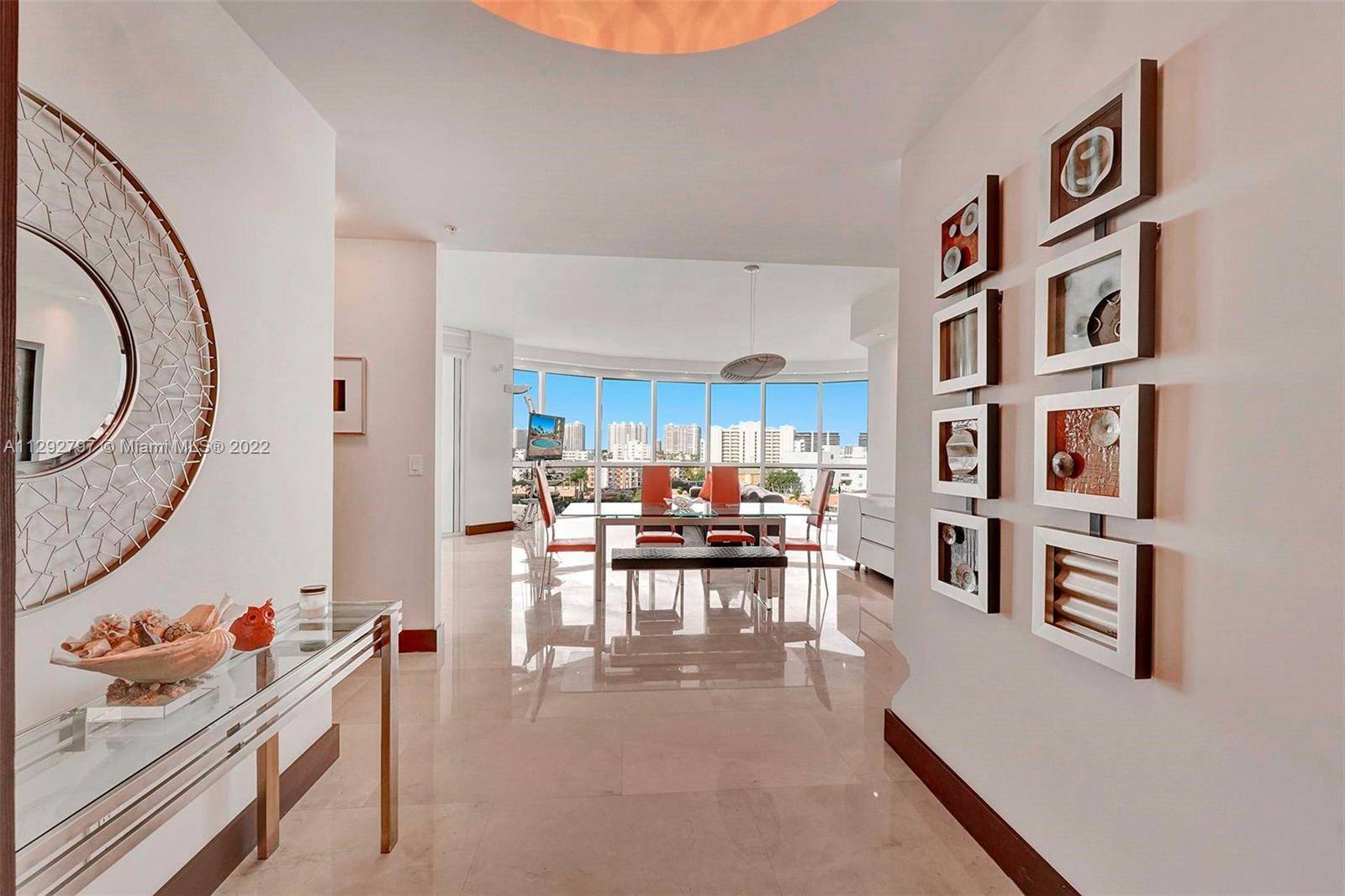 LUXURIOUS 3 BEDROOM 3. 5 BATHS PLUS DEN UNIT IN TRUMP PALACE WITH CITY OCEAN VIEWS.