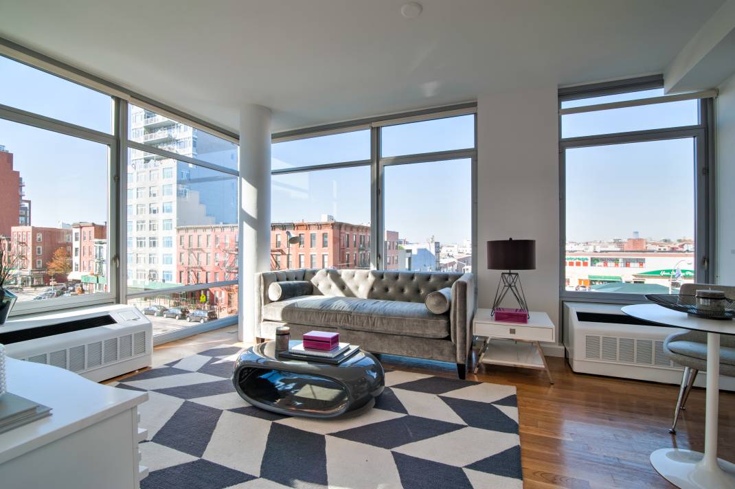 Park Slope The Landmark Large 2BD with Floor To Ceiling Windows with City Views, Gourmet Kitchen with Stainless Steel Appliances, Walk In Closet and Washer Dryer in a Luxury Doorman ...