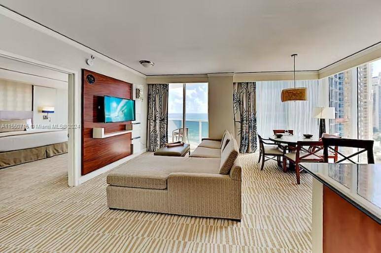 Spectacular 1 bedroom suite at Trump International Hotel in Sunny Isles Beach with full kitchen, lavish bathroom and unparalleled ocean and intercoastal views.