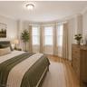 Virtually staged bedroom