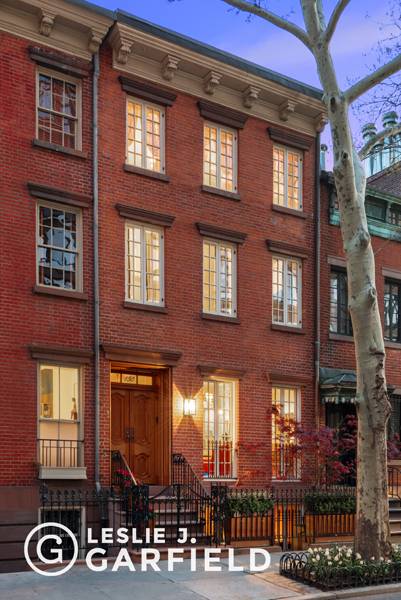 This is a rare, magnificent gem A gracious 1836 Greek Revival townhouse on one of the most cherished blocks of the West Village.
