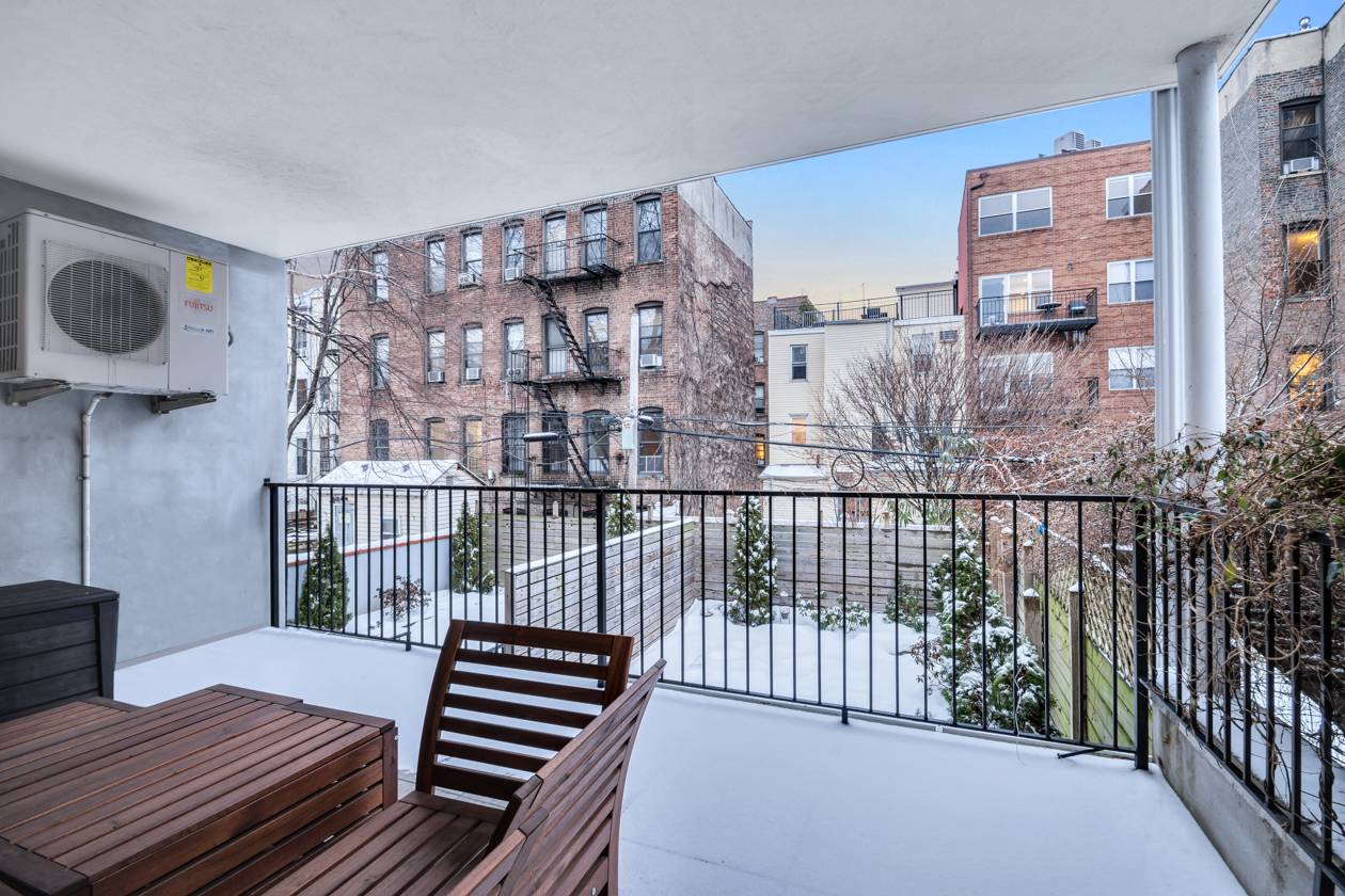 SUNNY south facing apartment, two outdoor spaces and a stacked washer dryer in the unit !