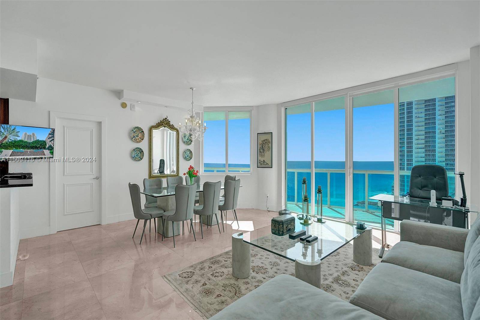 ENTER DOUBLE DOOR TO PRIVATE ELEVATOR FOYER IMMEDIATELY THROUGHOUT SEE FABULOUS OCEAN VIEWS FROM EVERY ROOM.