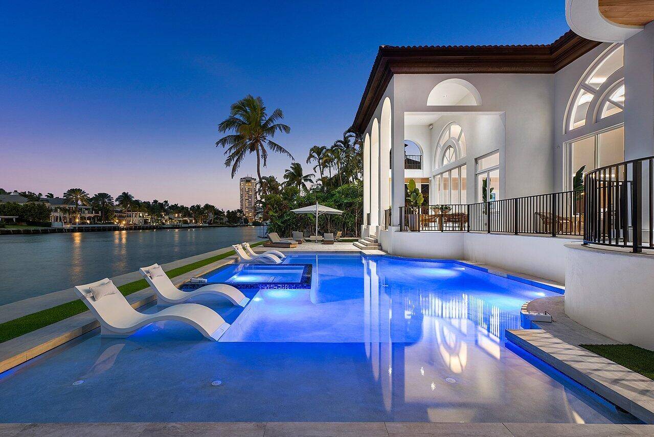 This Exceptional Modern Mediterranean home is now available in the most sought after location on the intracoastal waterway in Boca Raton.