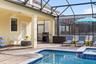 Screened in pool and spa