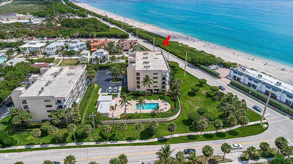 Stunning ocean views from almost every room in this beautiful two bedroom condo that is literally steps to the beach !