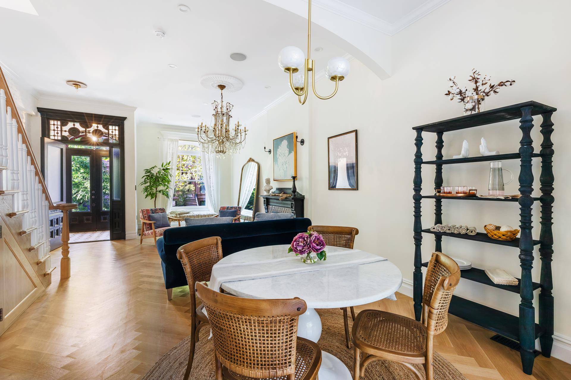 466 Greene Avenue is the perfect model of modern convenience wrapped in the elegance of a classic Queen Anne townhouse.
