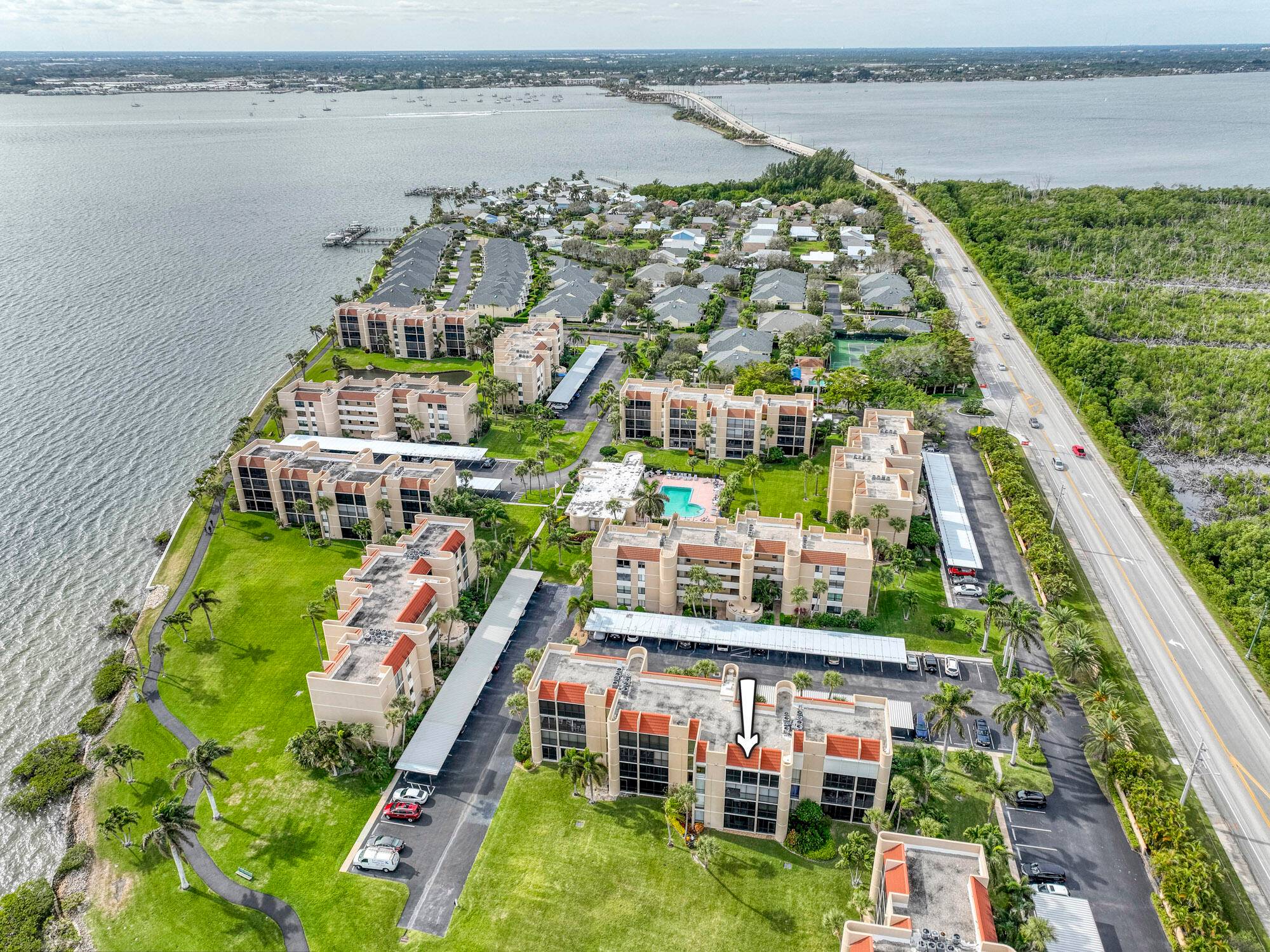 Come enjoy this fully furnished, 2 bedroom, 2 bath condo with gorgeous INTRACOASTAL VIEWS in the desirable, GATED COMMUNITY of Fairwinds Cove.