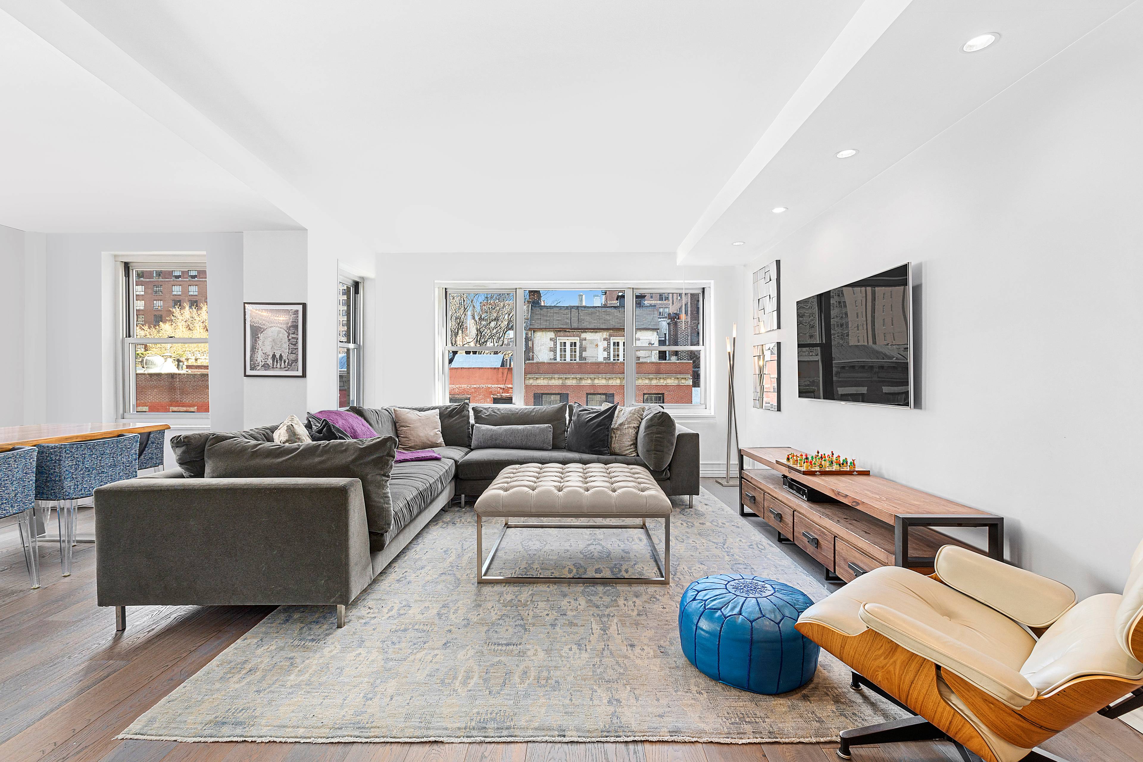 Located in one of the highest regarded award winning full service luxury co ops in Greenwich Village is this fantastic spacious combination home, apartment 7AB.