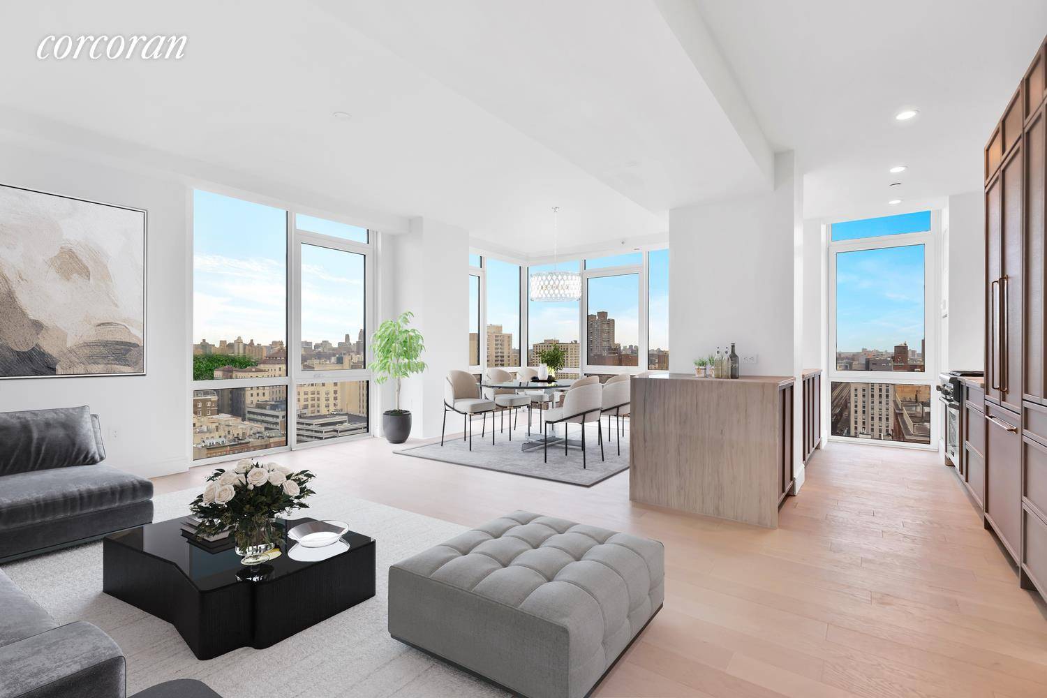 Welcome to Unit 19A at 1339 Park Ave This one of a kind three bed, three bath corner unit receives stunning natural light and features sweeping views from Central Park ...