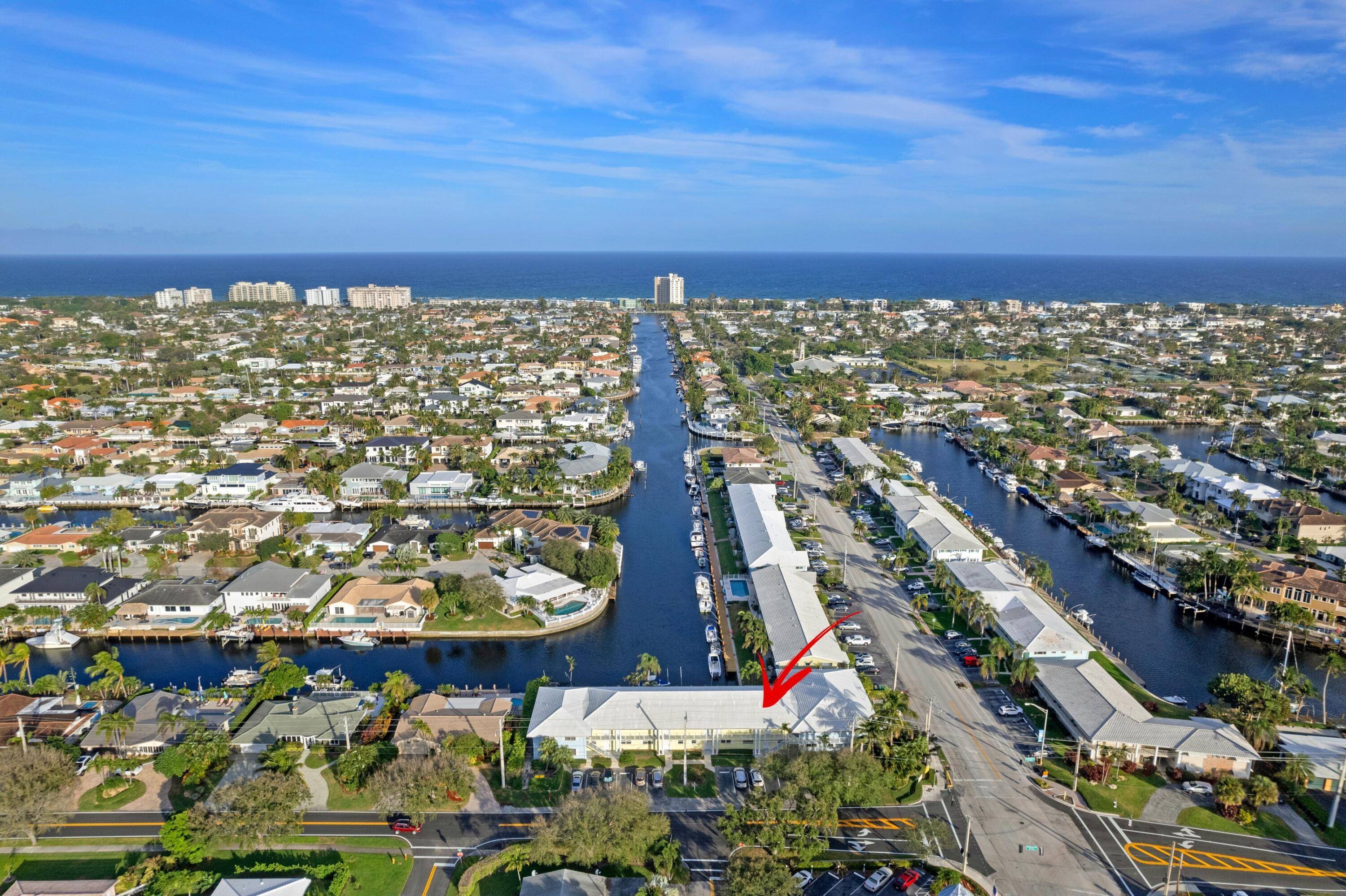 Breathtaking Intracoastal Waterfront Views in Lighthouse Point's 55 Boutique Style Building, Drexel Arms !