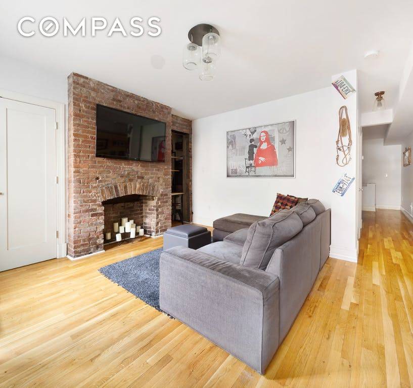 Enjoy the perfect combination of historic details and modern updates in this pristine one bedroom, two bathroom duplex home in sought after Fort Greene.