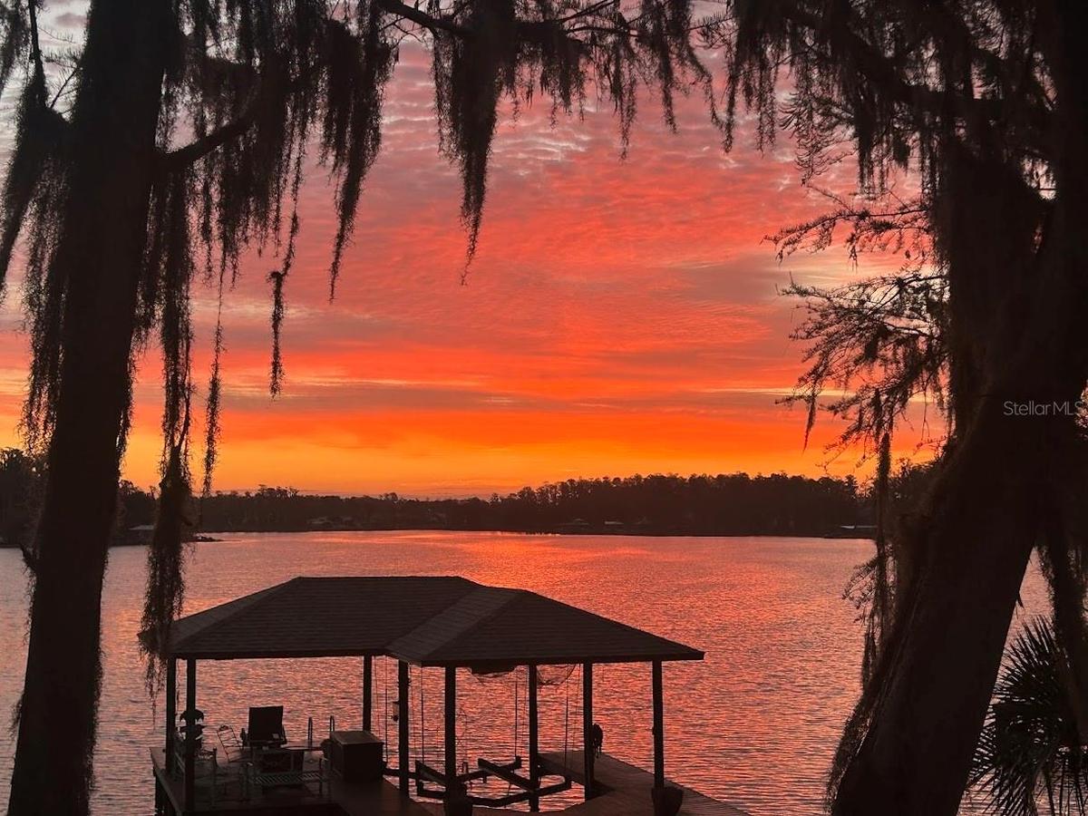 Sunrise over Lake Osceola