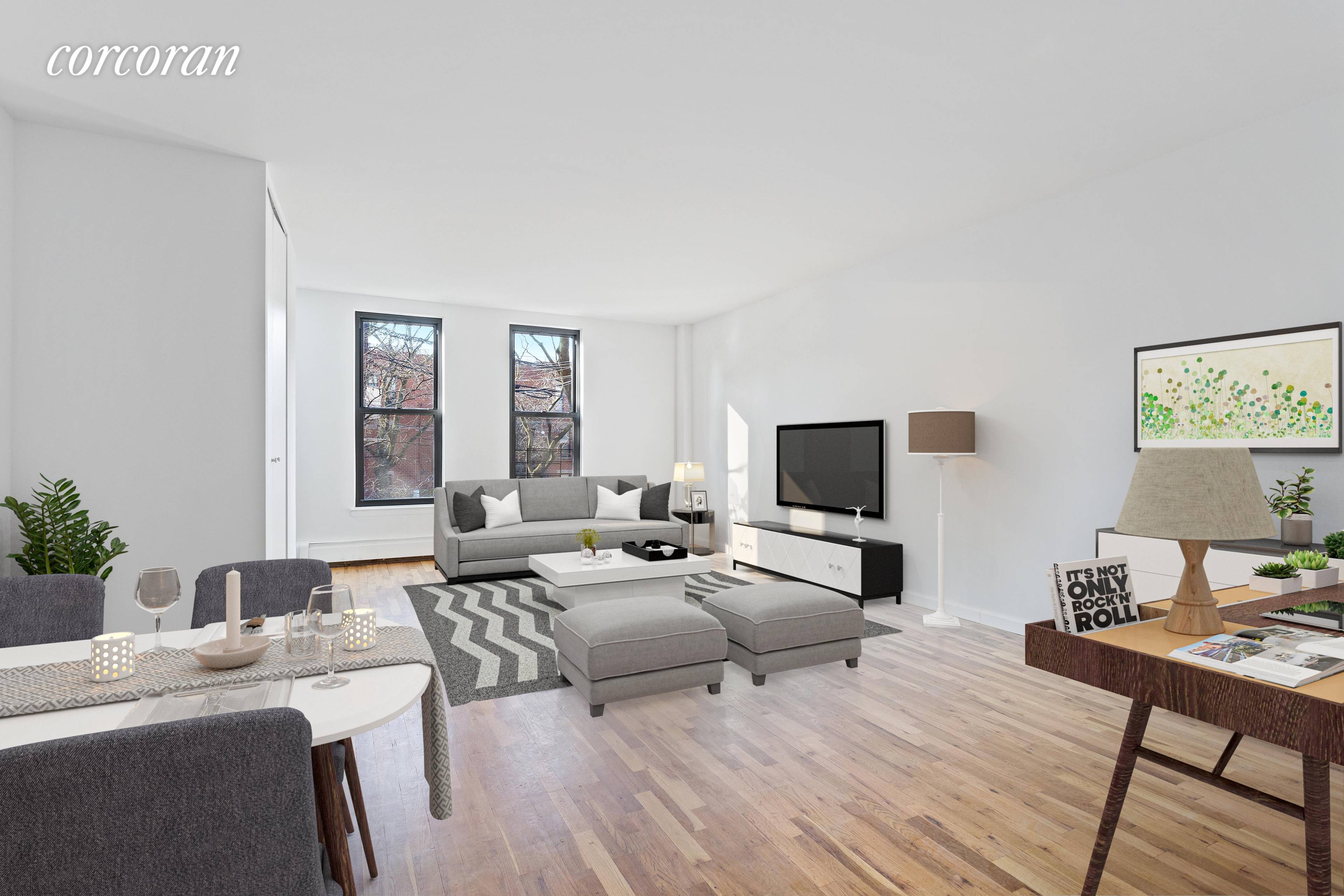 On the crossroads of Cobble Hill and the Columbia Waterfront District is where you will find this two bedroom, one bath condominium that has just been completely renovated.