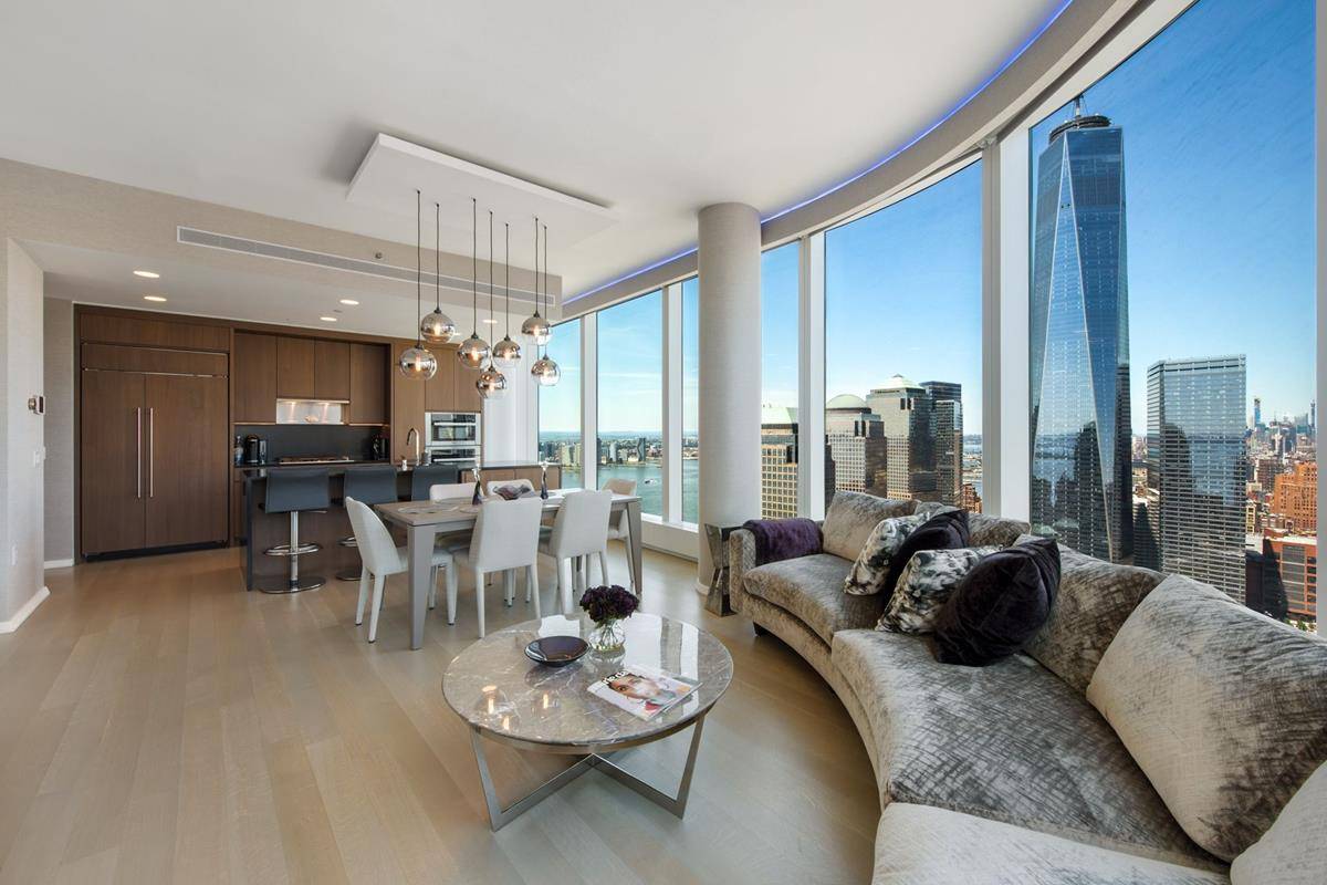 Immediate Occupancy. North and East exposures and a wall of windows provide glittering views of the Hudson River and the NYC from this bright and airy oversized two bedroom, three ...