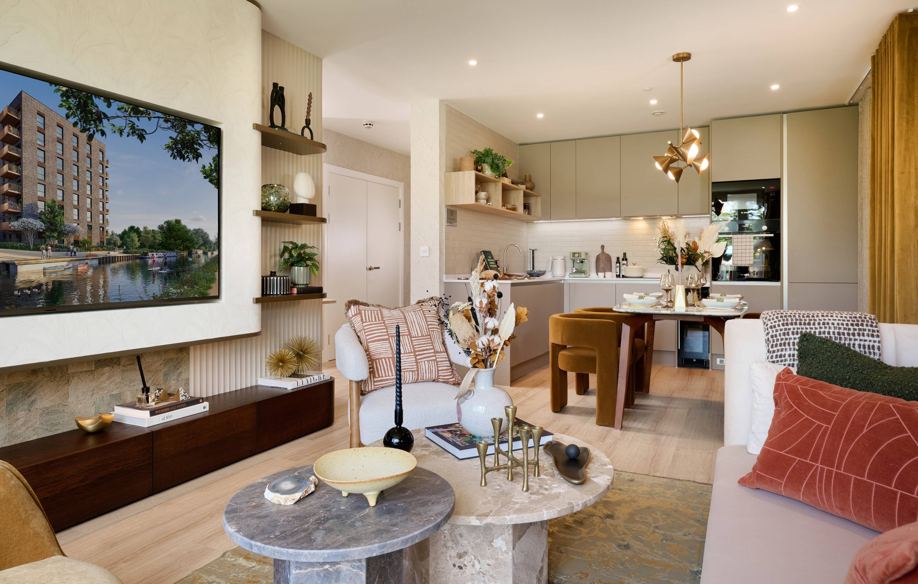 Peninsula House I Grand Union – One Bedroom Third Floor Apartment with Balcony and Garden/Canal Views